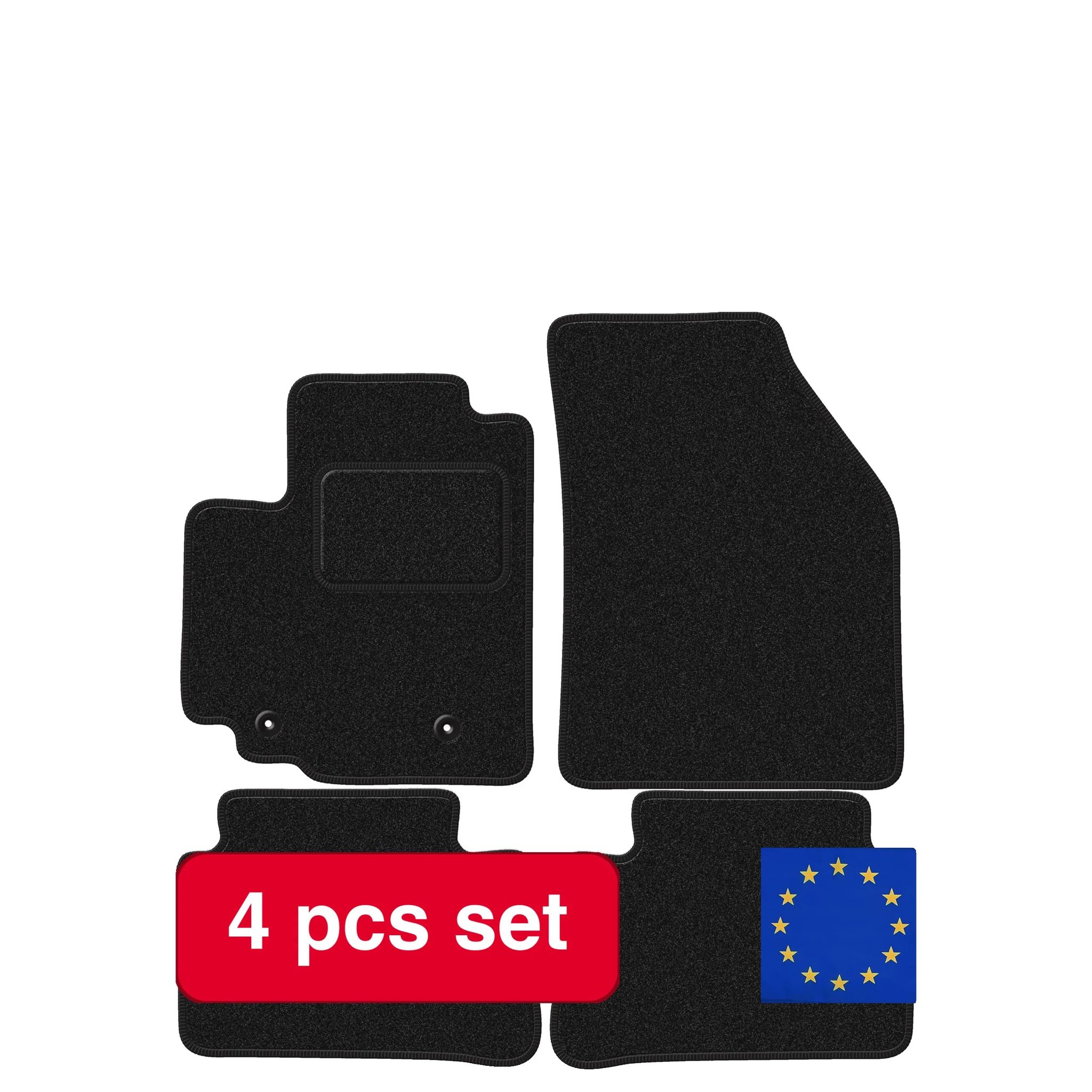 Autoteppiche, Präzise Passform, Kompatibel Mit Suzuki Splash, Luxus-umrandungsdesign, Schwarz