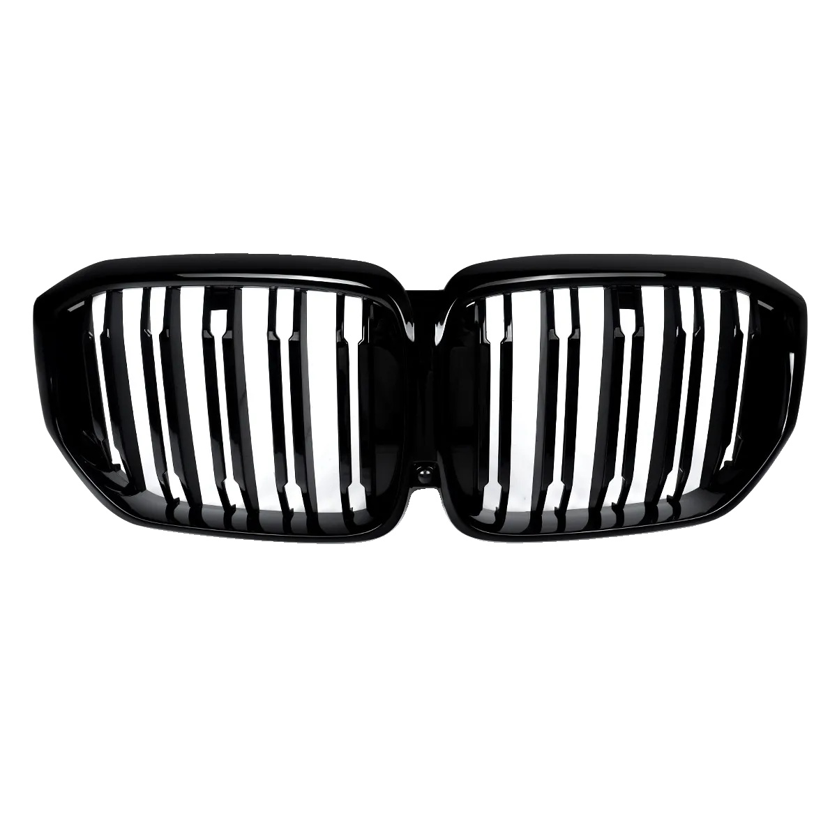 Frontstoßstange Kühlergrill, Doppelschlitzdesign, Einfache Installation, Glänzendes Schwarz