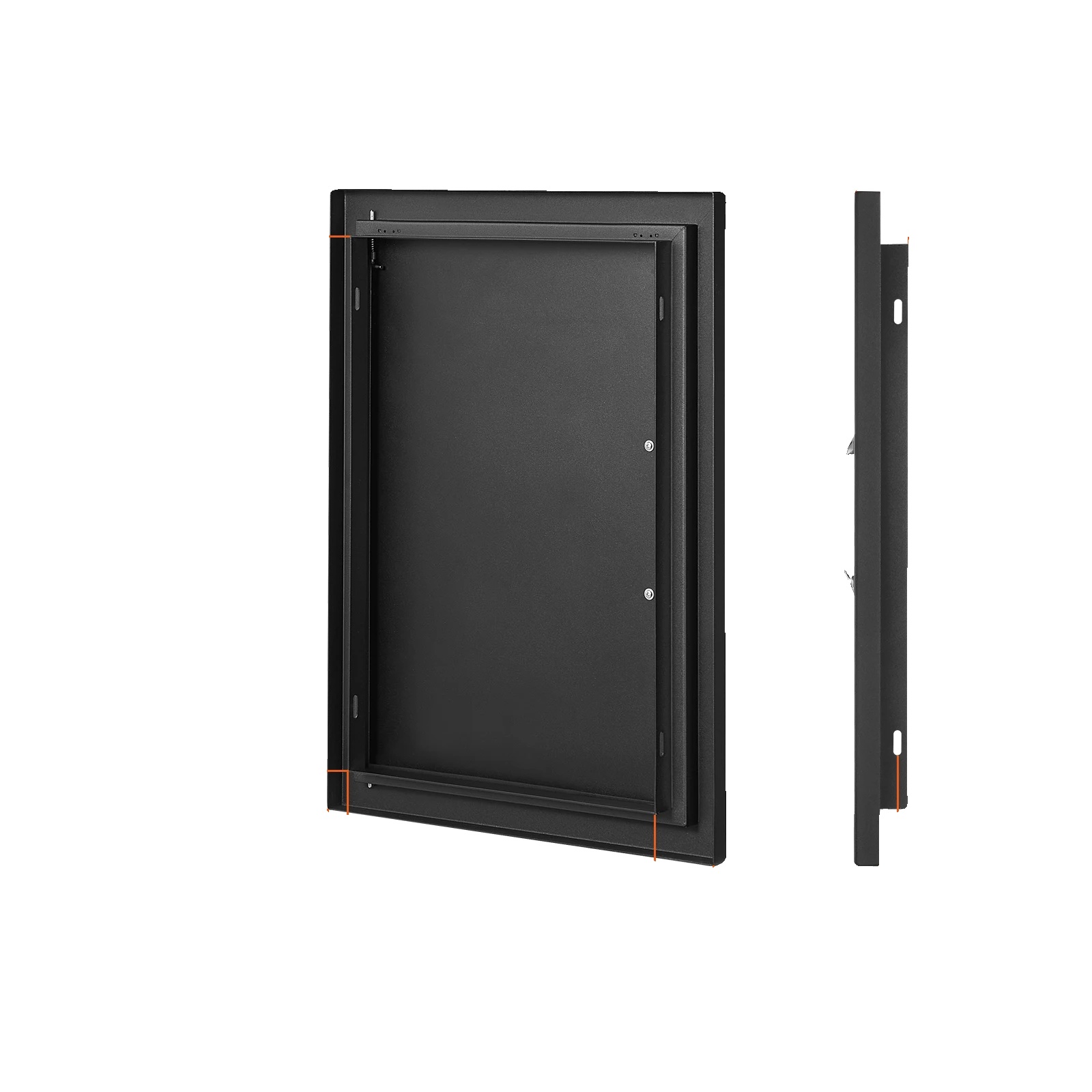 Zugangstür, Edelstahl, Wandmontage-design, 16x22in Schwarz
