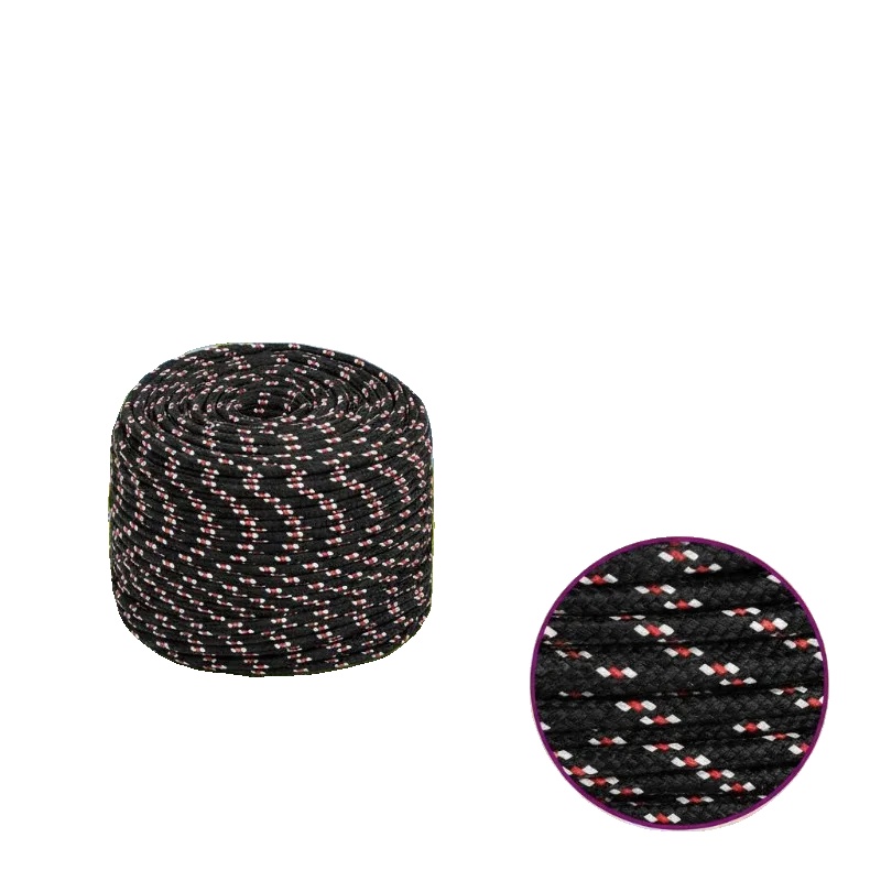 Seil, Polypropylenmaterial, 25 Meter Länge, Schwarz
