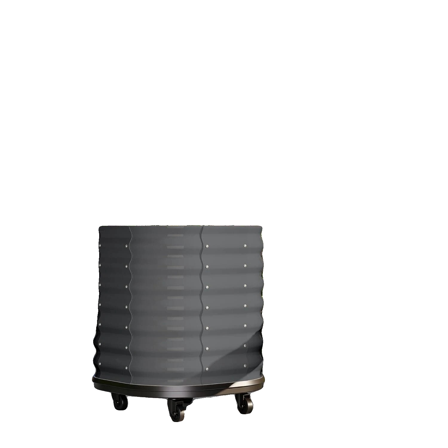 Hochbeet, Mobiles Design, Integrierter Wasserspeicher, Schwarz