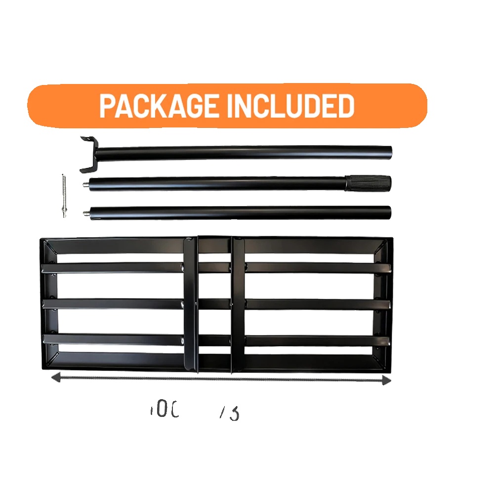 Rasenebene-rake, Robuster Edelstahlgriff, Ergonomisches Design, L