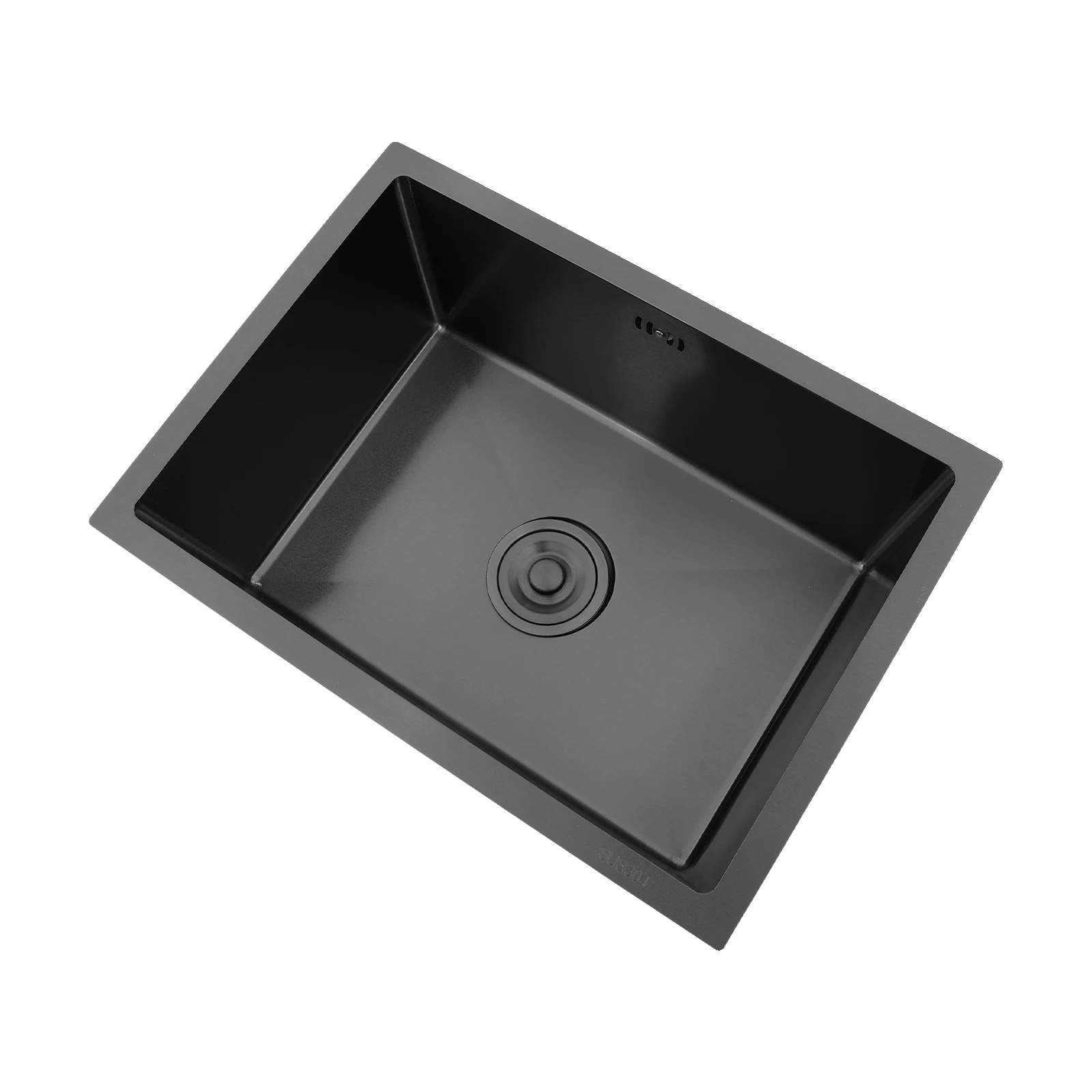 Küchenspüle, 304 Edelstahl, Einbauinstallation, Schwarz