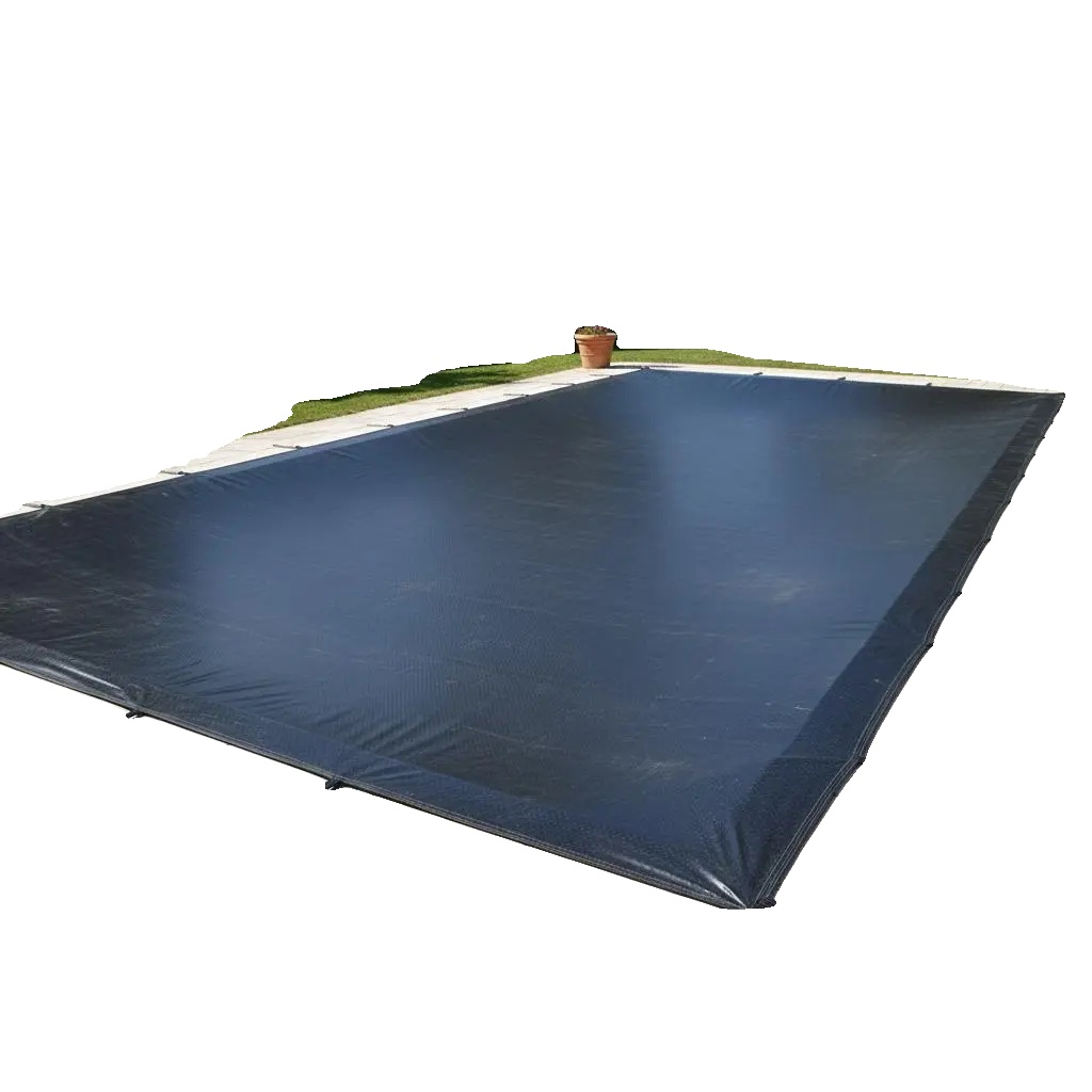 Schwimmbadabdeckung, Langlebiges Material, Energieeffizient, Schwarz