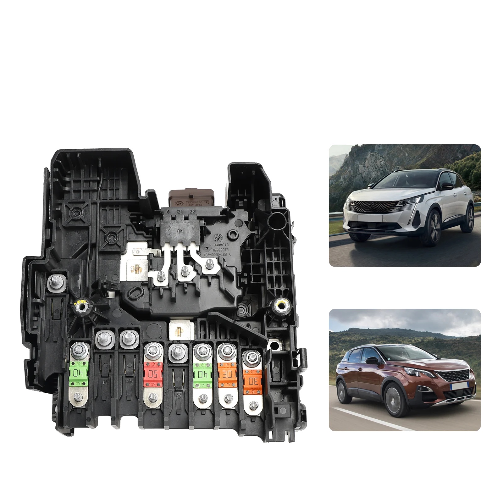 Sicherungskastenmodul, Abs-kunststoff + Metall, Kompatibilität Mit Citroen- Und Peugeot-modellen, Herstellernummer 9675350380, Oem-referenznummern
