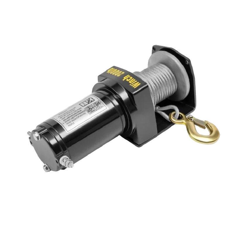 Elektrische Winde, 12v, 2000lbs Tragfähigkeit, Wasserdicht Ip67, 0,4kw Leistung, Seillänge 6m