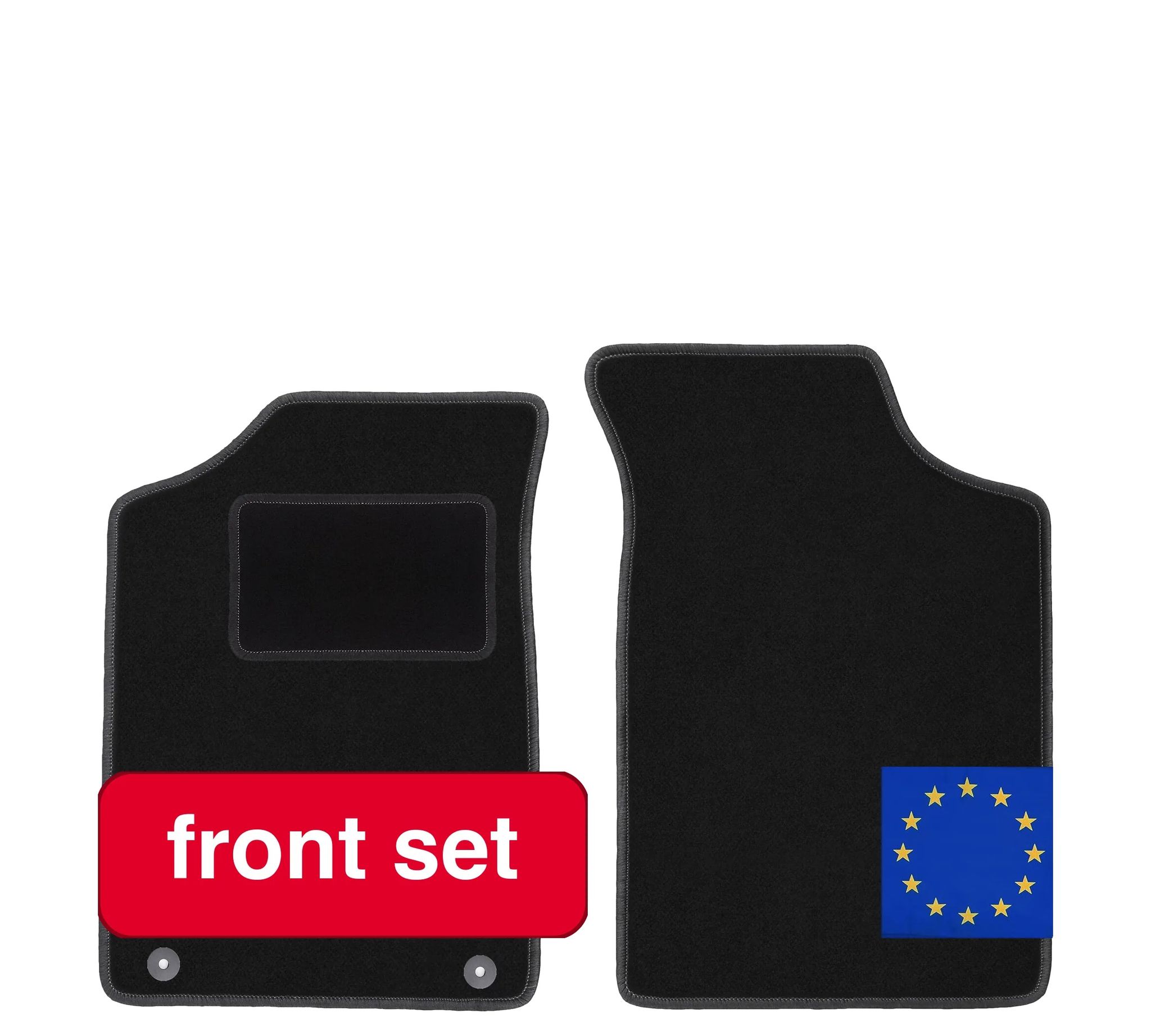 Autofußmatten, Synthetische Faser, Maßgeschneiderte Passform Für Peugeot 106, Rutschfestes Design, Leicht Zu Reinigen, Schwarze Farbe