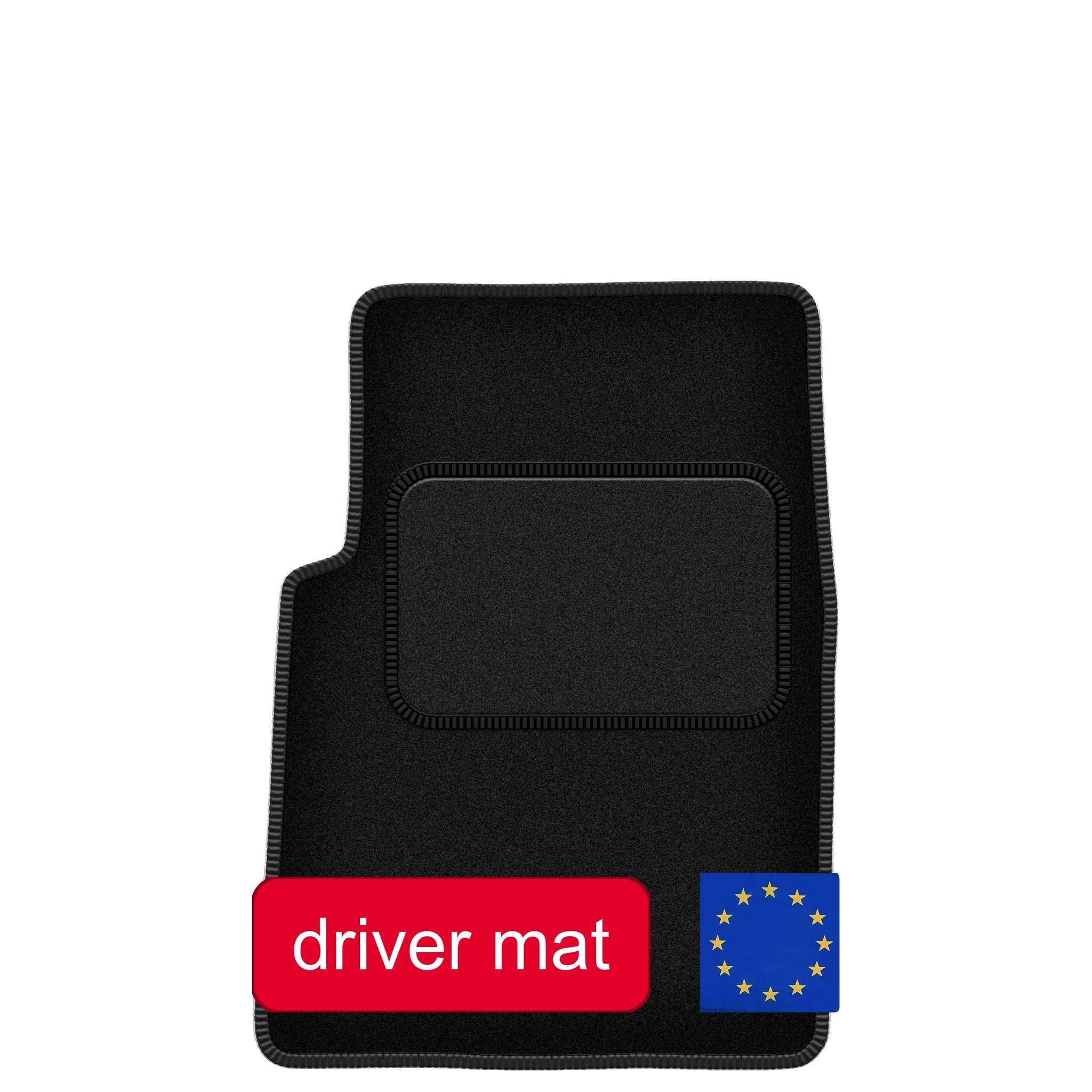 Bodenmatte, Luxusumrandung, Maßgeschneidert, Schwarz