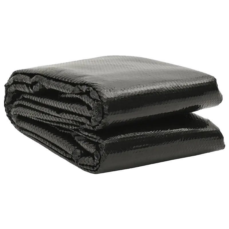 Rechteckige Poolabdeckung, Pe-material, Außenschutz, Schwarz
