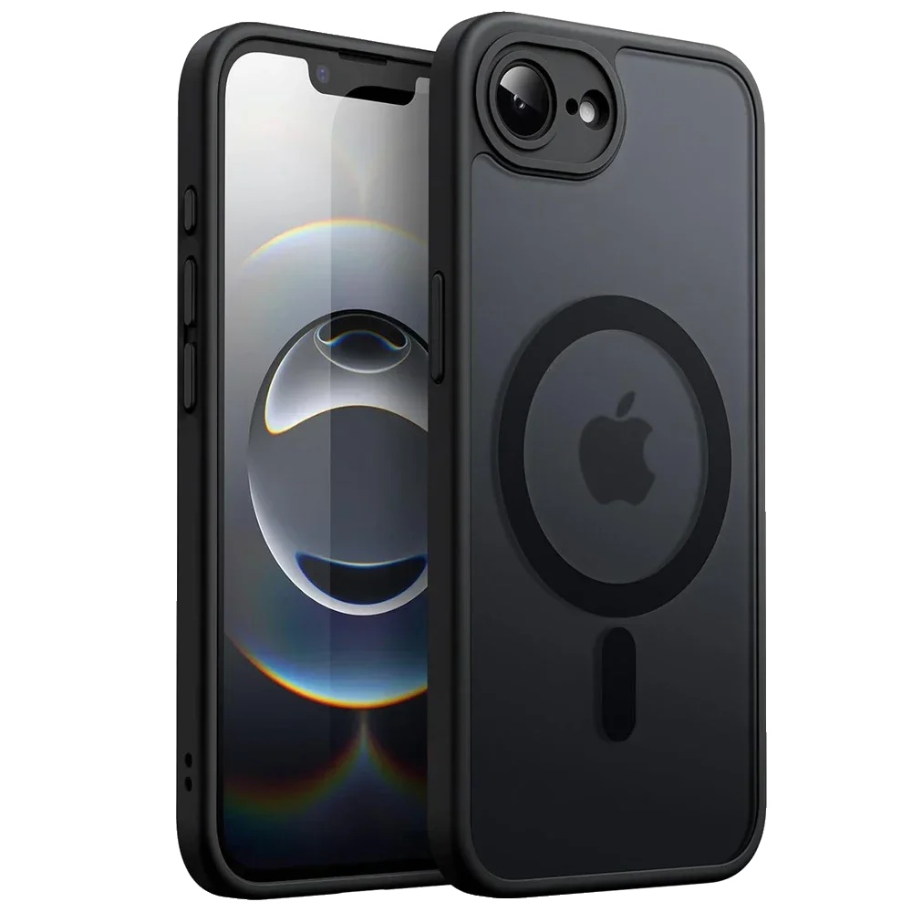 Handyhülle, Stoßfest, Magnetisches Design, Schwarz, Für Iphone 16e-a