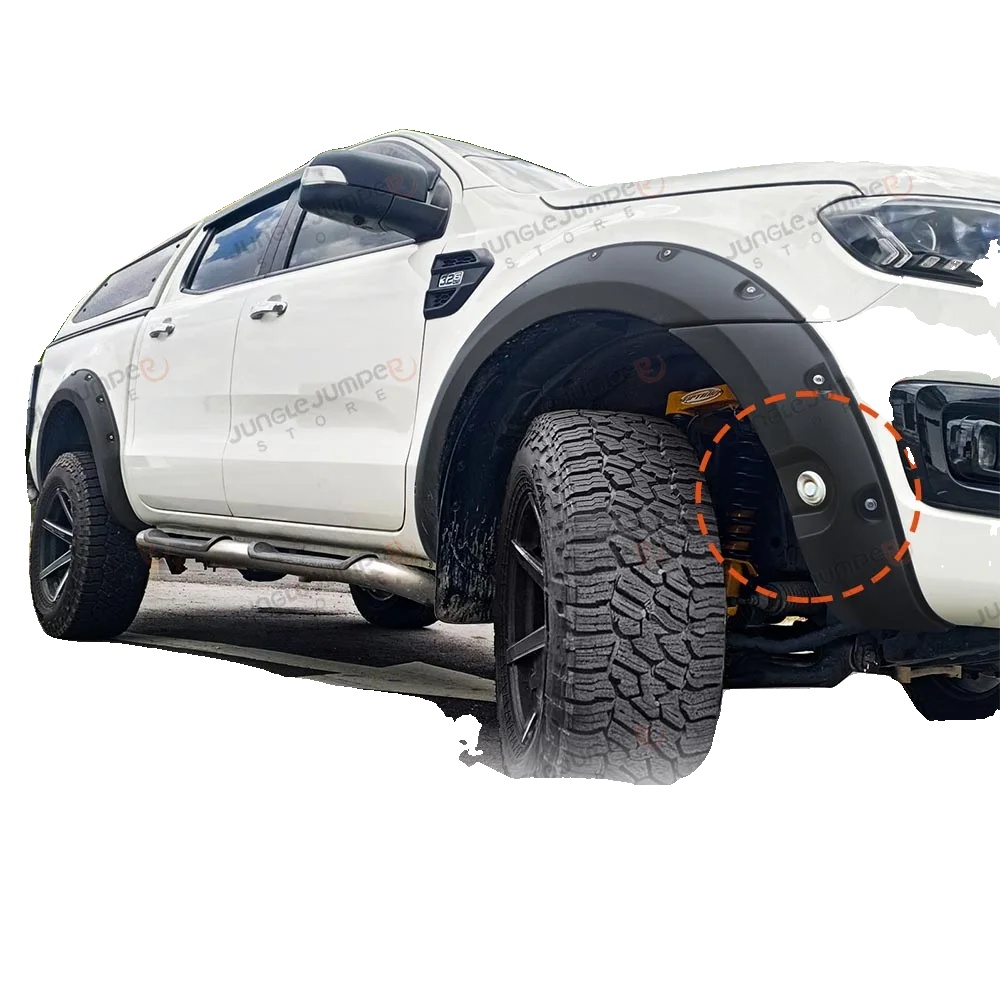 Kotflügelverbreiterungen Für Ford Ranger T7 T8 2015-2022, Langlebiger Schutz, Einfache Installation, Mit Loch