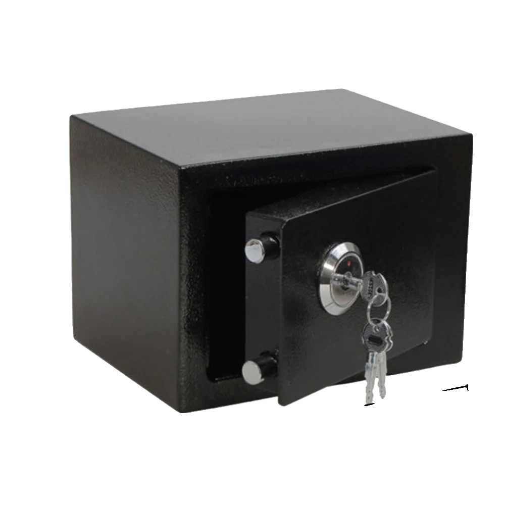 Wandmontierter Safe, Langlebender Q235-stahl, Großzügige Speicherkapazität, Schwarz