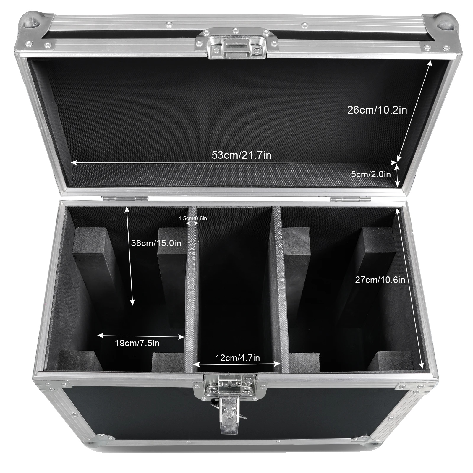 Flight Case, Robustes Design, Effiziente Organisation, Schwarz