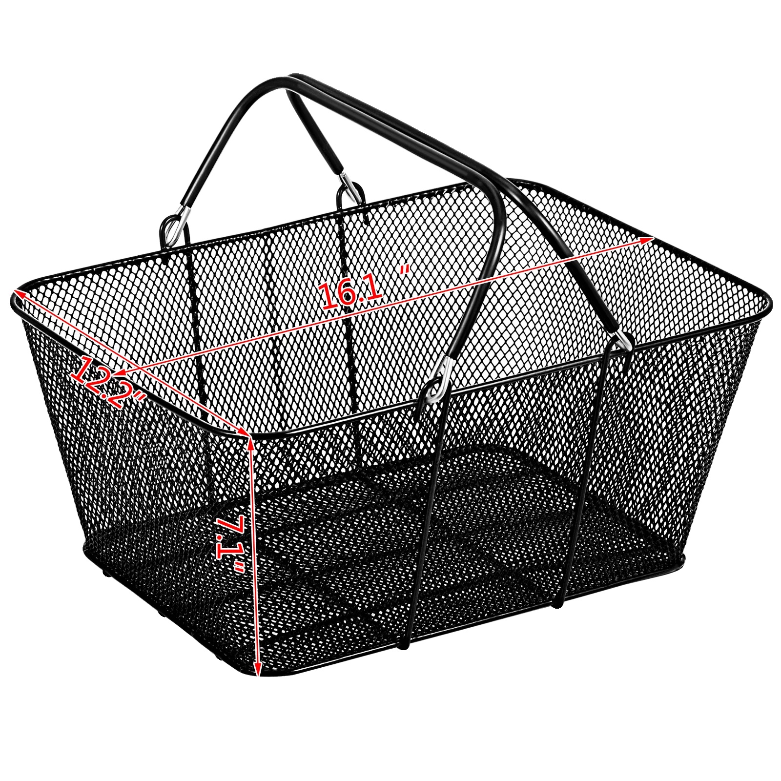 Einkaufswagen, Langlebiges Metall-design, Bequeme Stahlgriffe, 12pcs
