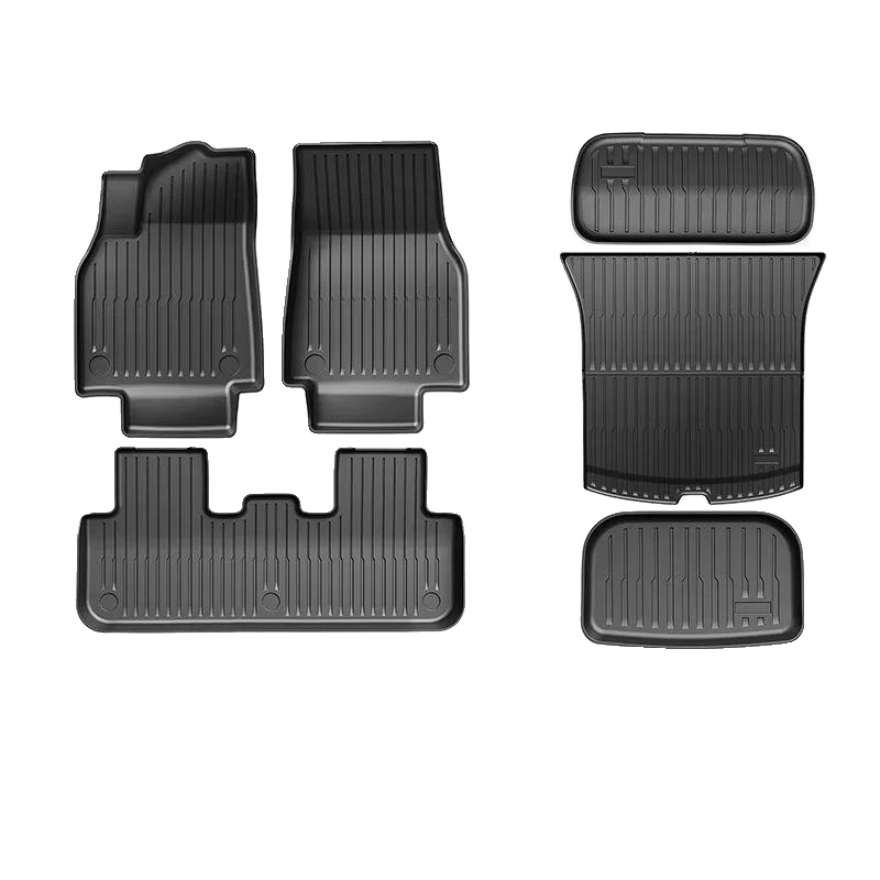 Autofußmatten, Wasserdicht, Rutschfestes Design, Einzelne Schicht 6pcs