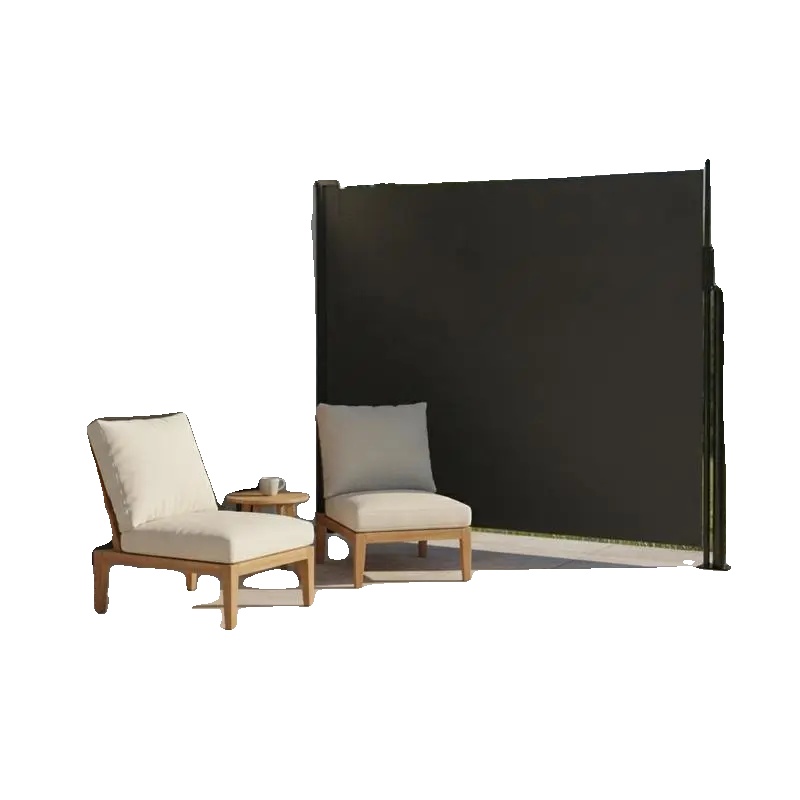 Seitenmarkise, Pu-beschichtetes Polyester, Stahl-aluminium-rahmen, Abmessungen 117 Cm X 300 Cm, Wasserdicht, Uv-beständig