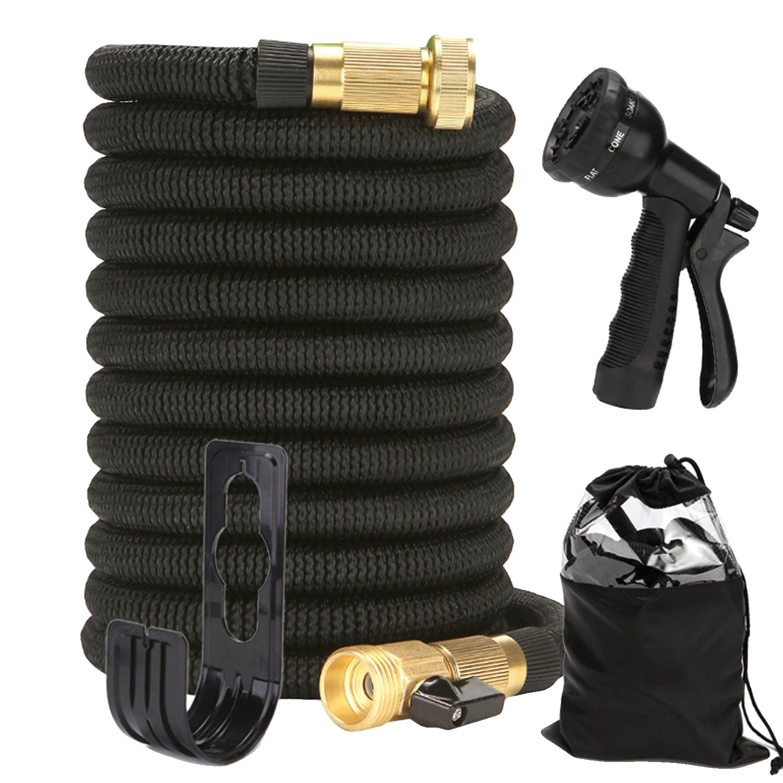 Wasserhose, Knickresistentes Design, 8 Einstellbare Wasser-modi, Schwarz