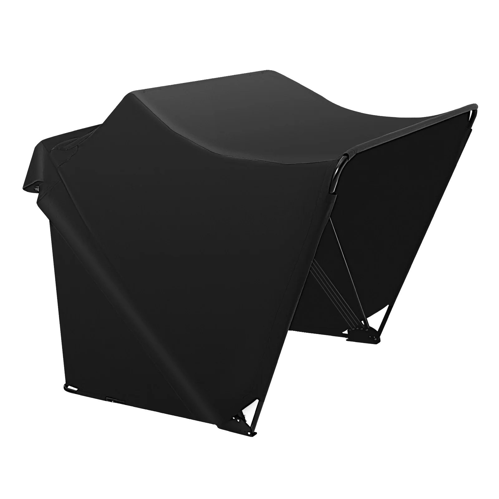 Motorradzelt, Langlebige Materialien, Freistehendes Design, Schwarz