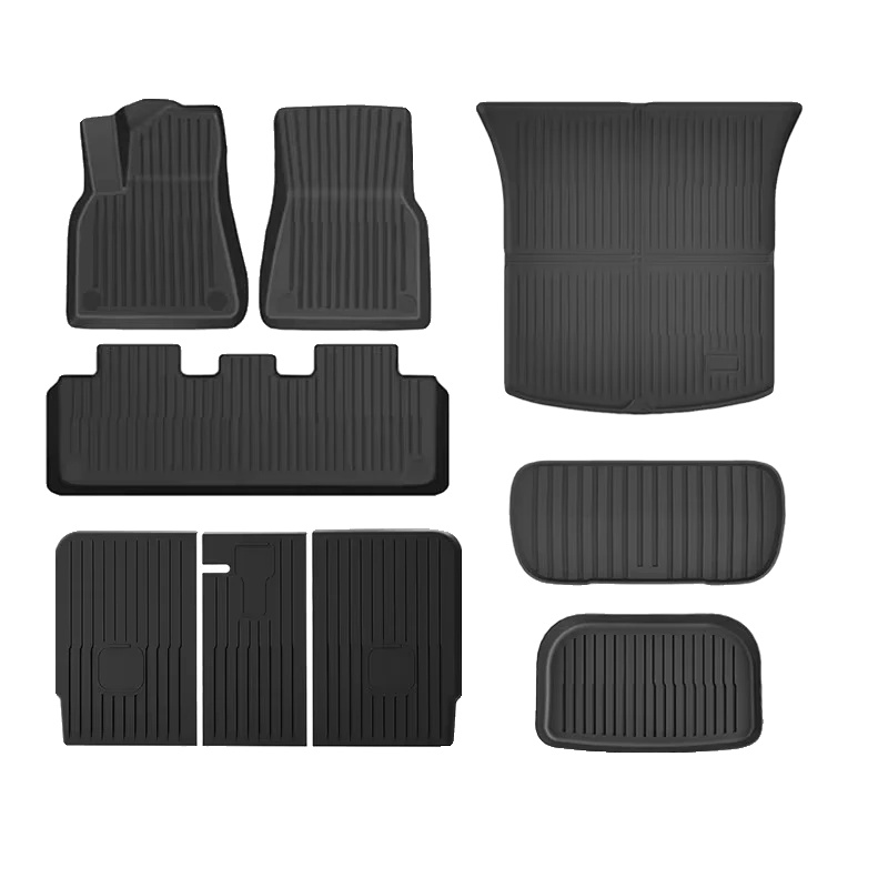 Bodenmatten, Gummi-material, Allwetter-schutz, Einzelne Schicht 9pcs