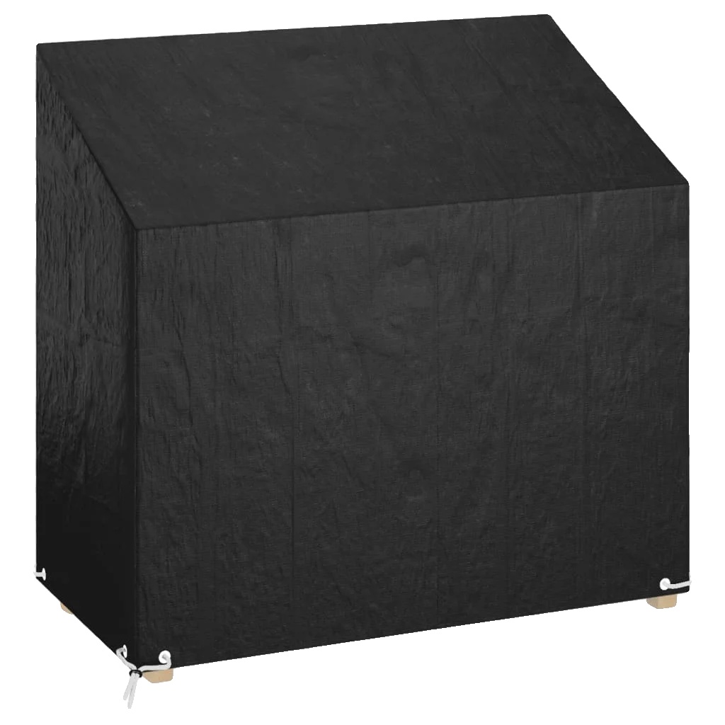 Gartenbankabdeckung, Langlebiges Material, Sichere Passform, Schwarz