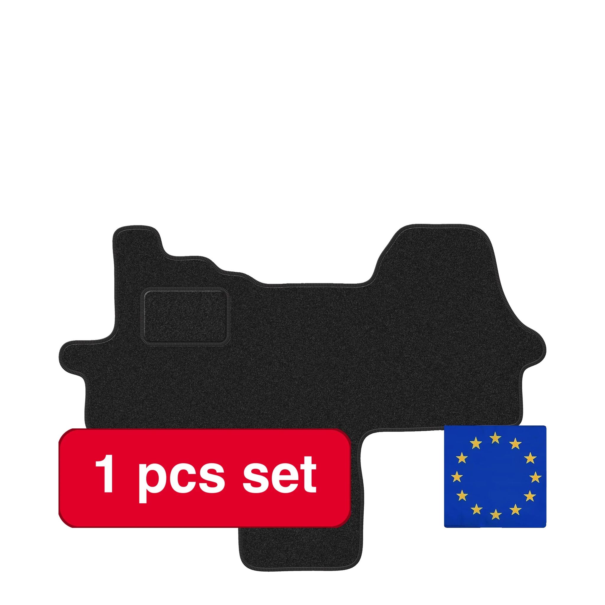 Bodenmatten, Langlebiger Schutz, Maßgeschneiderte Passform, Schwarz