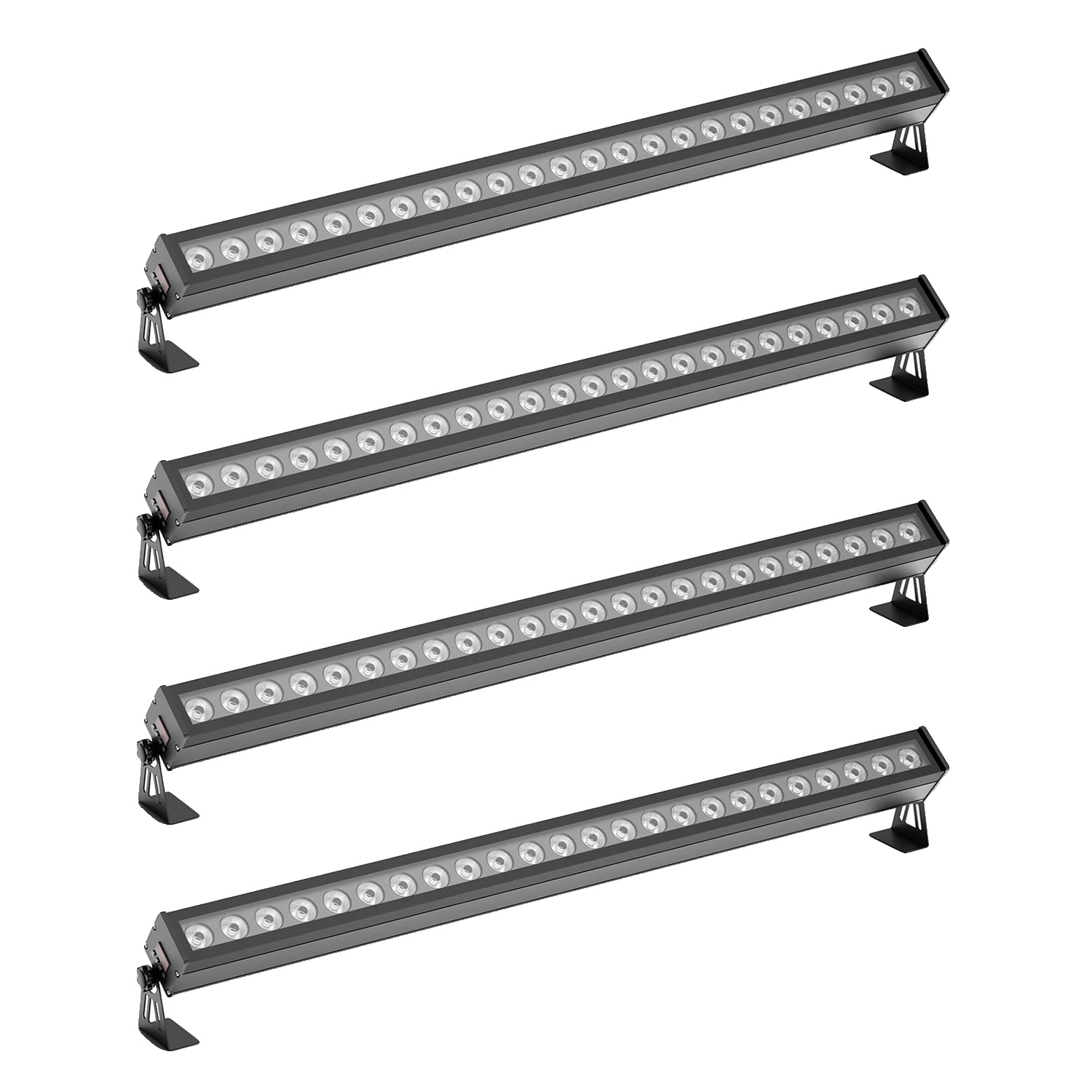 Wandfluterlicht, Rgb-farbeffekte, Flexible Steuerungsoptionen, Schwarz, Eu-stecker