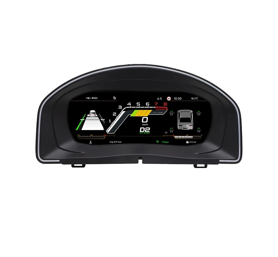 Dashboard-cluster, 10,25 Zoll Display, Mehrsprachige Unterstützung, Für Jetta 06-11