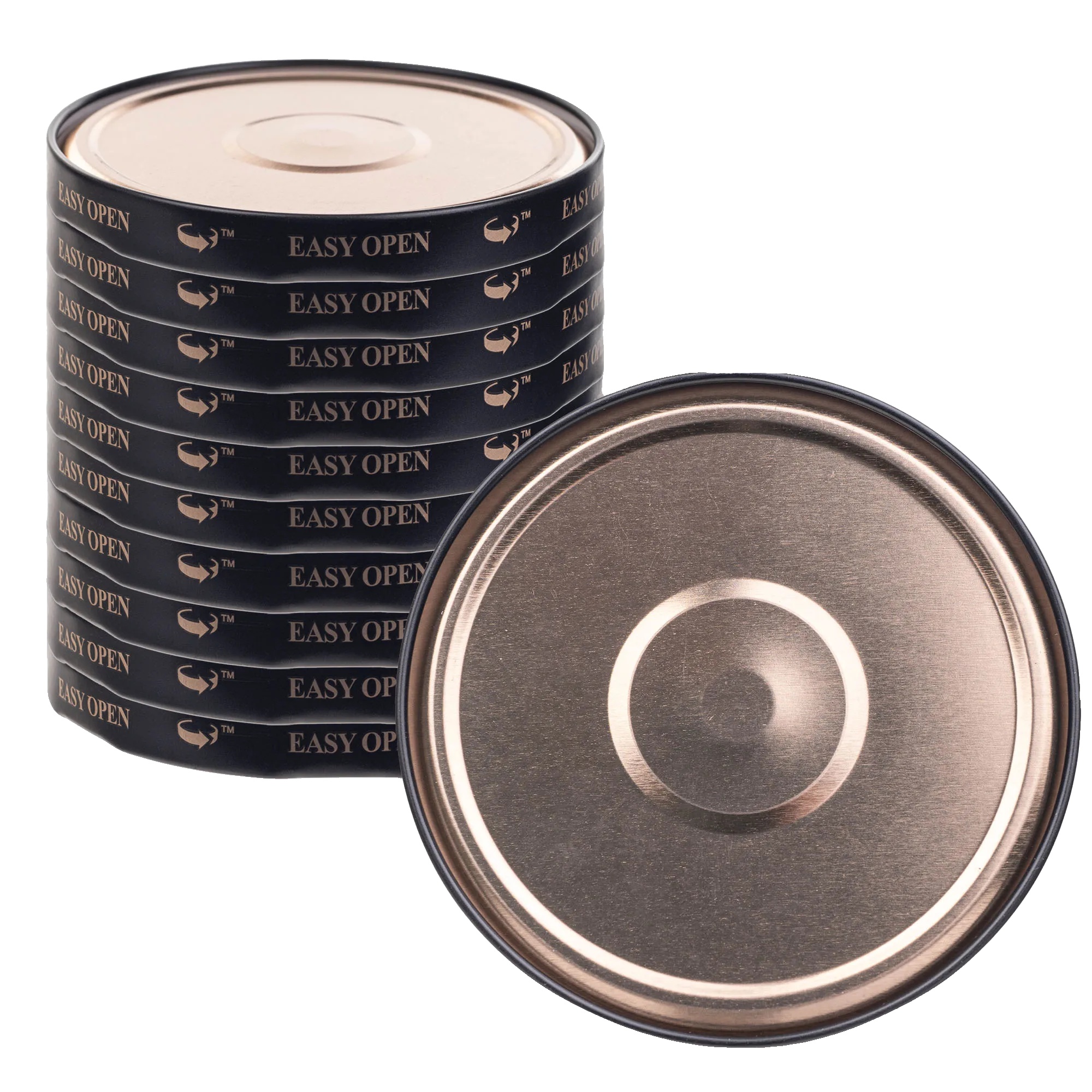 Deckel Für Einmachgläser, 66mm Kompatibilität, Lebensmittelechtes Material, Schwarz