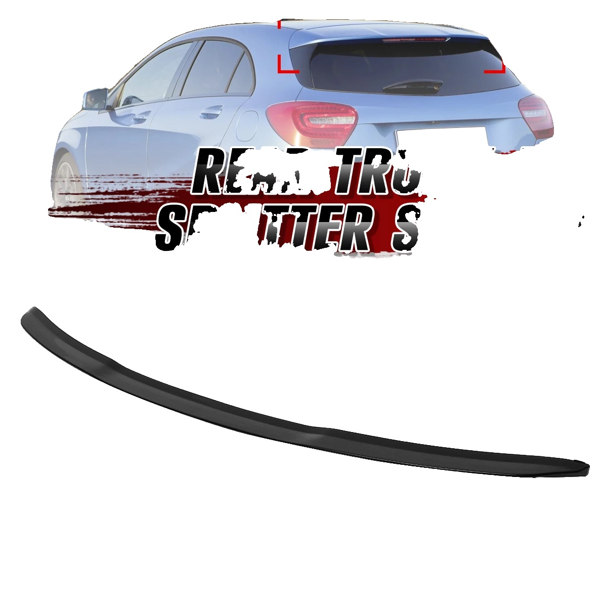 Heckkofferraum-luftspalter-spoiler, Kunststoff, 106 Cm X 24 Cm X 9 Cm, Kompatibel Mit A-klasse W176 A180 A200 A250 Amg A45, Leicht, Hintere