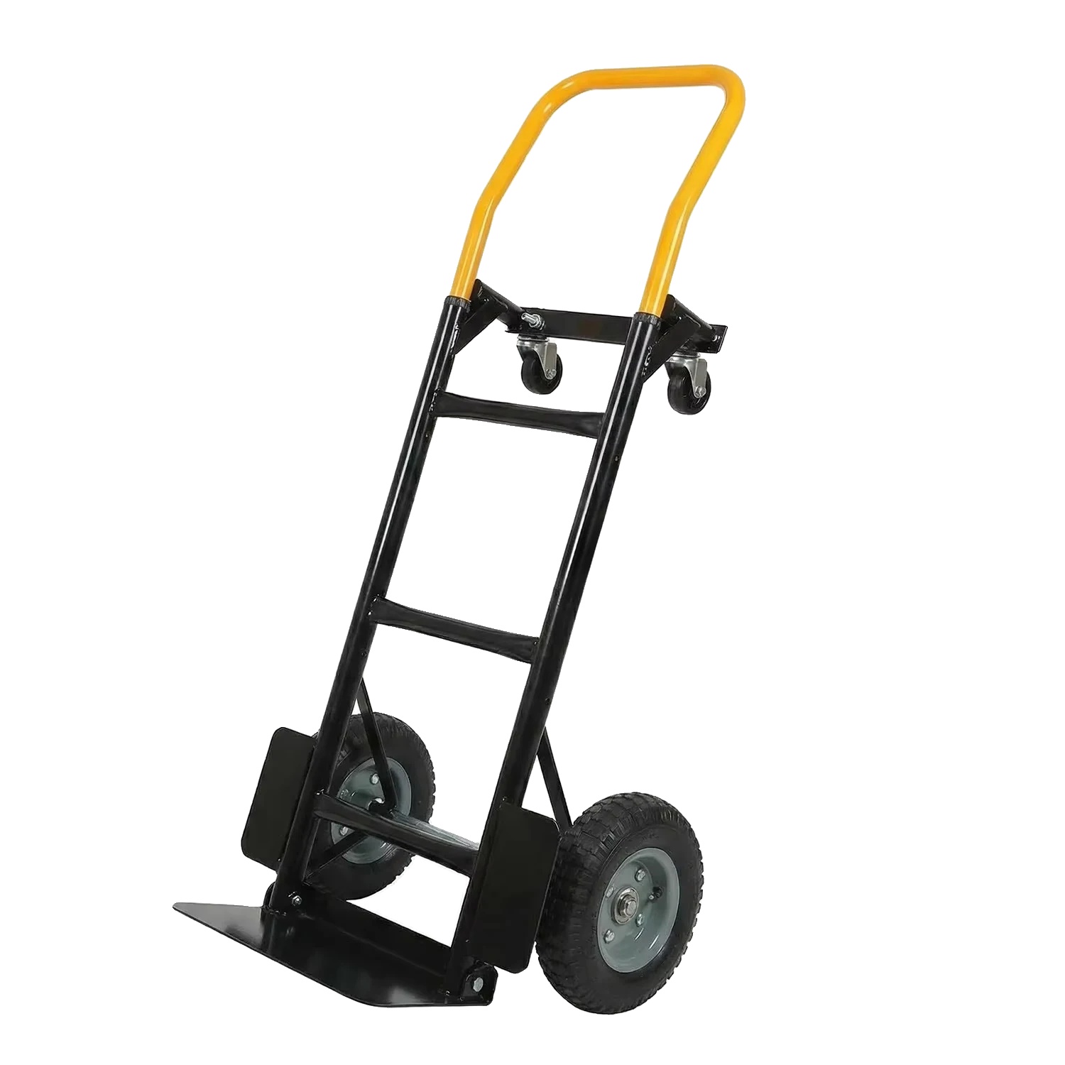 Handwagen, Schwerlaststahlrahmen, 300 Lbs Tragfähigkeit, Schwarz