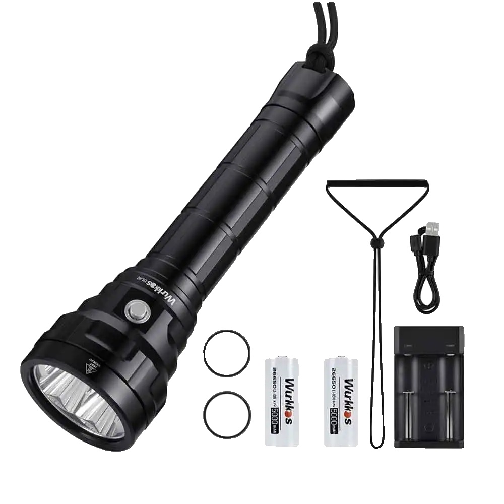 Tauchlampe, 5000 Lumen, Ip68 Wasserdicht, 5000k