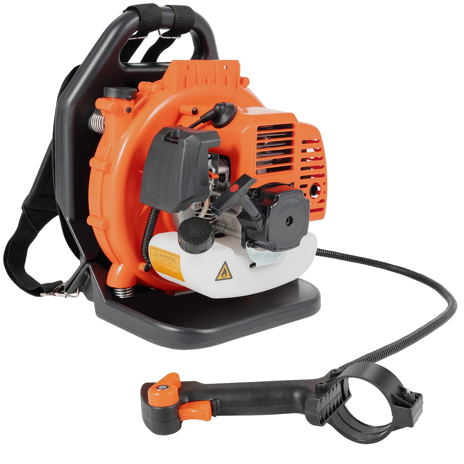 Laubbläser, 42,7cc Motor, 70 M/s Luftgeschwindigkeit, Schwarz