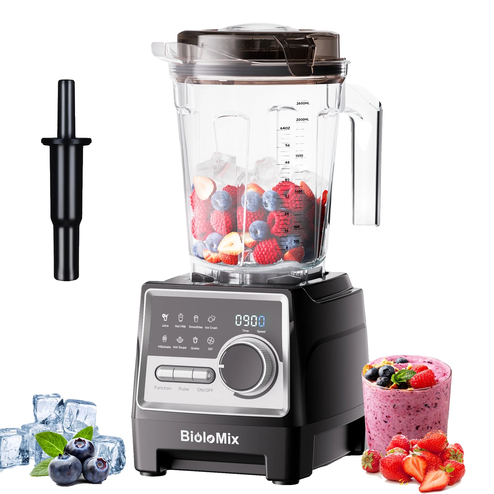 Mixer, 1500w Leistung, 2,6l Kapazität, T6100 Stand, Eu-stecker