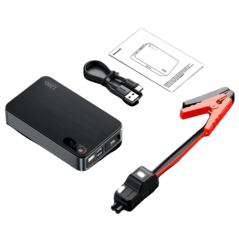 Auto-starthilfe, 1200a Spitzenstrom, 12000mah Batteriekapazität, 1200a 12000mah