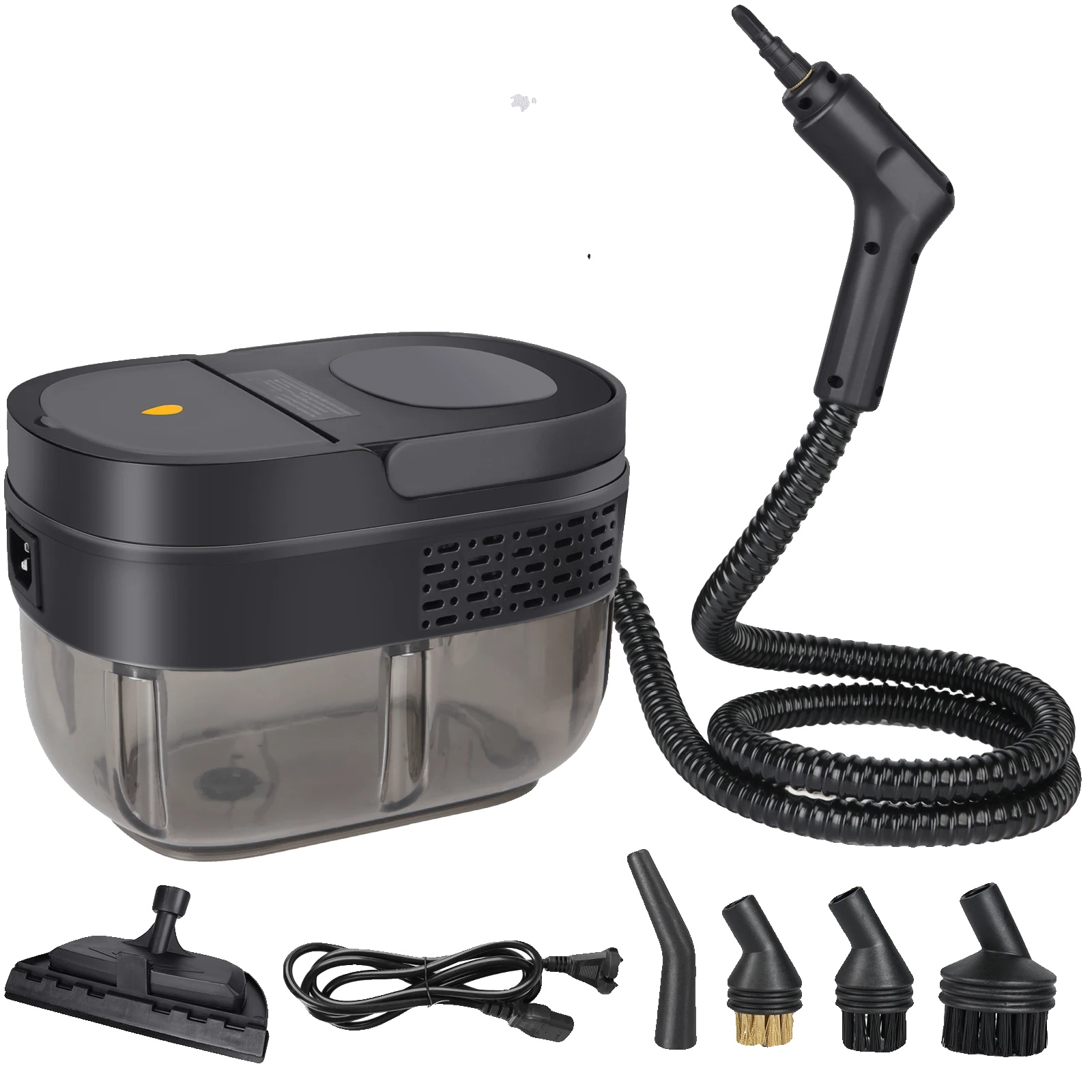 Handheld Dampfreiniger, 2500w Leistung, 1600ml Kapazität, Schwarz, 220v-240v Eu Stecker-a