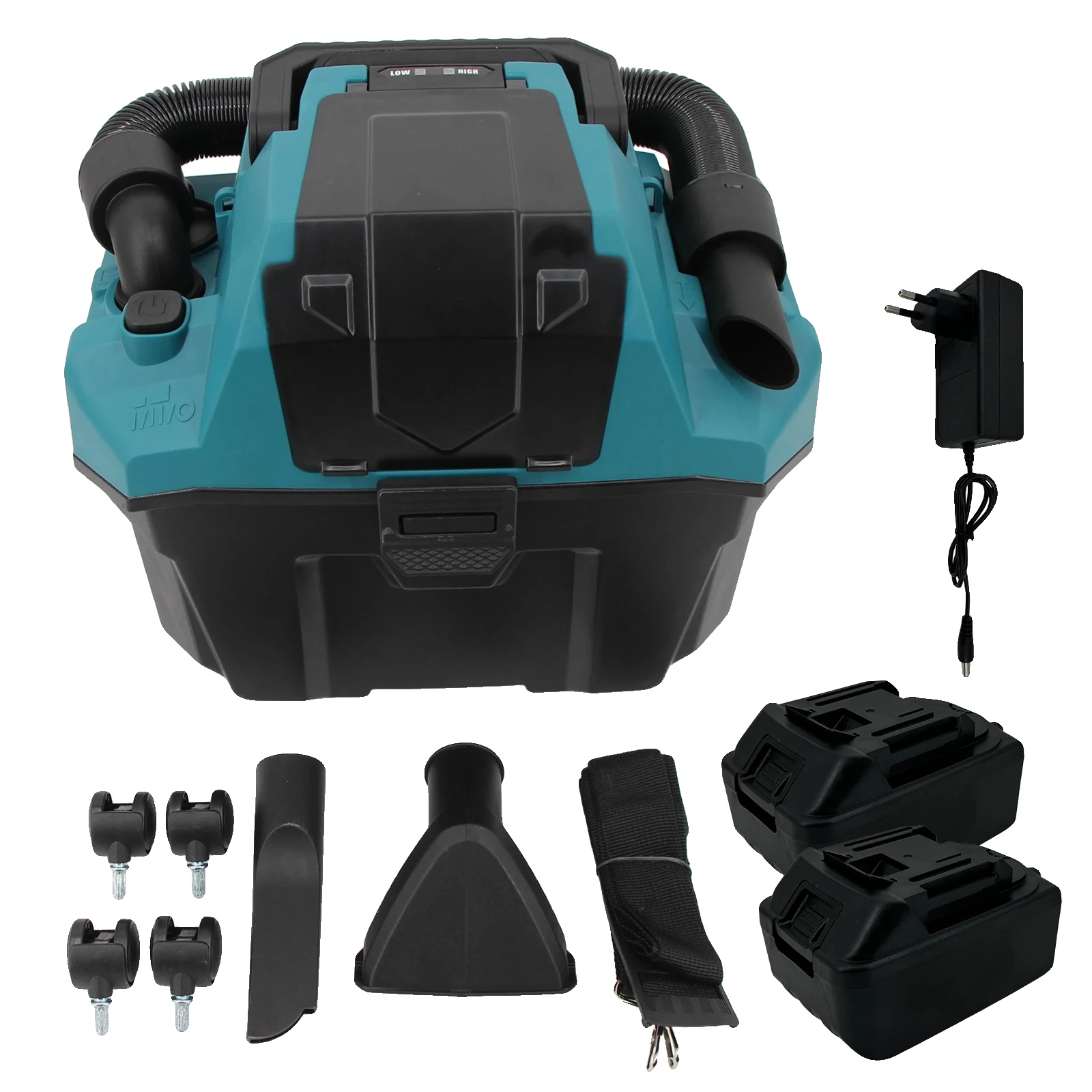 Handstaubsauger, Starke Saugkraft, Kabelloser Komfort, Mit 2 Batterien, Eu