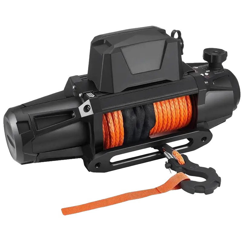 Elektrische Winde, 4500 Kg Tragfähigkeit, Drahtlose & Kabelgebundene Steuerung, Schwarz