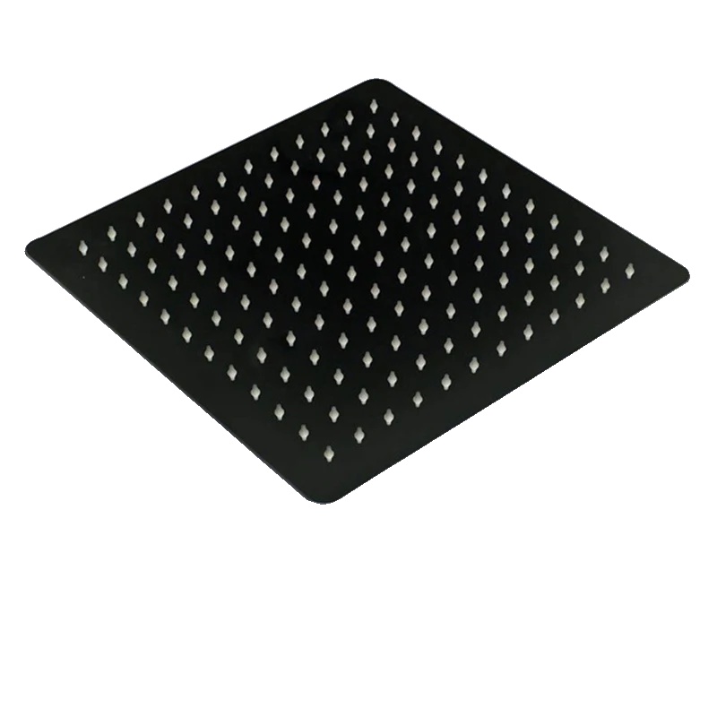 Duschkopf, Regenfall-funktion, Verstellbare Winkel, 30 Cm Schwarz