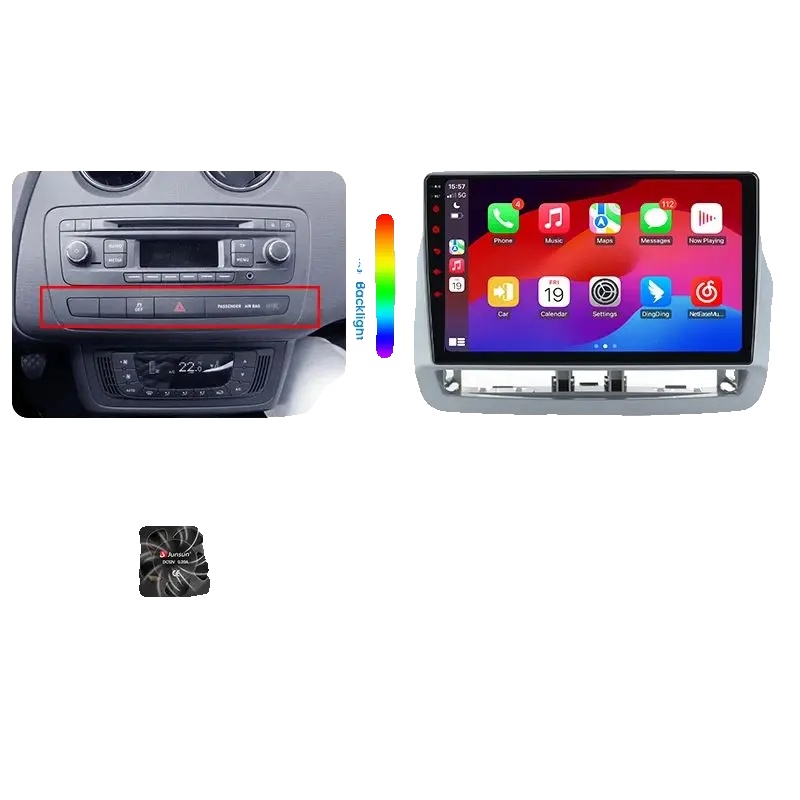 Autoradio, Touchscreen, Freisprechen, Kompatibel Mit Seat Ibiza 6j 2009 - 2015, V1 Plus (4gb 64gb) 4g 9‘’