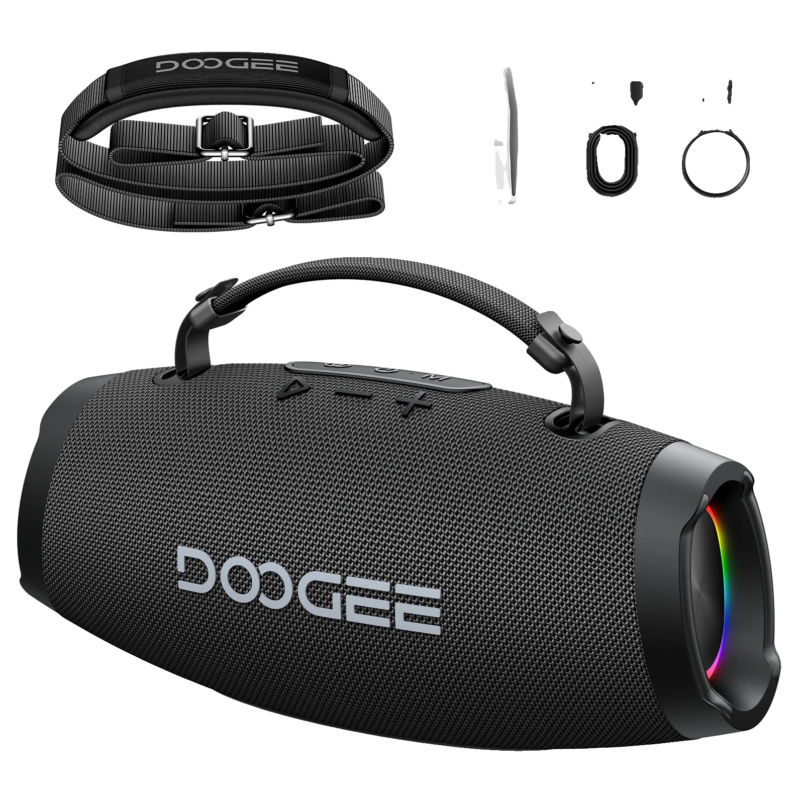 Bluetooth-lautsprecher, Massiver Bass, Wasserdichtes Design, Schwarz
