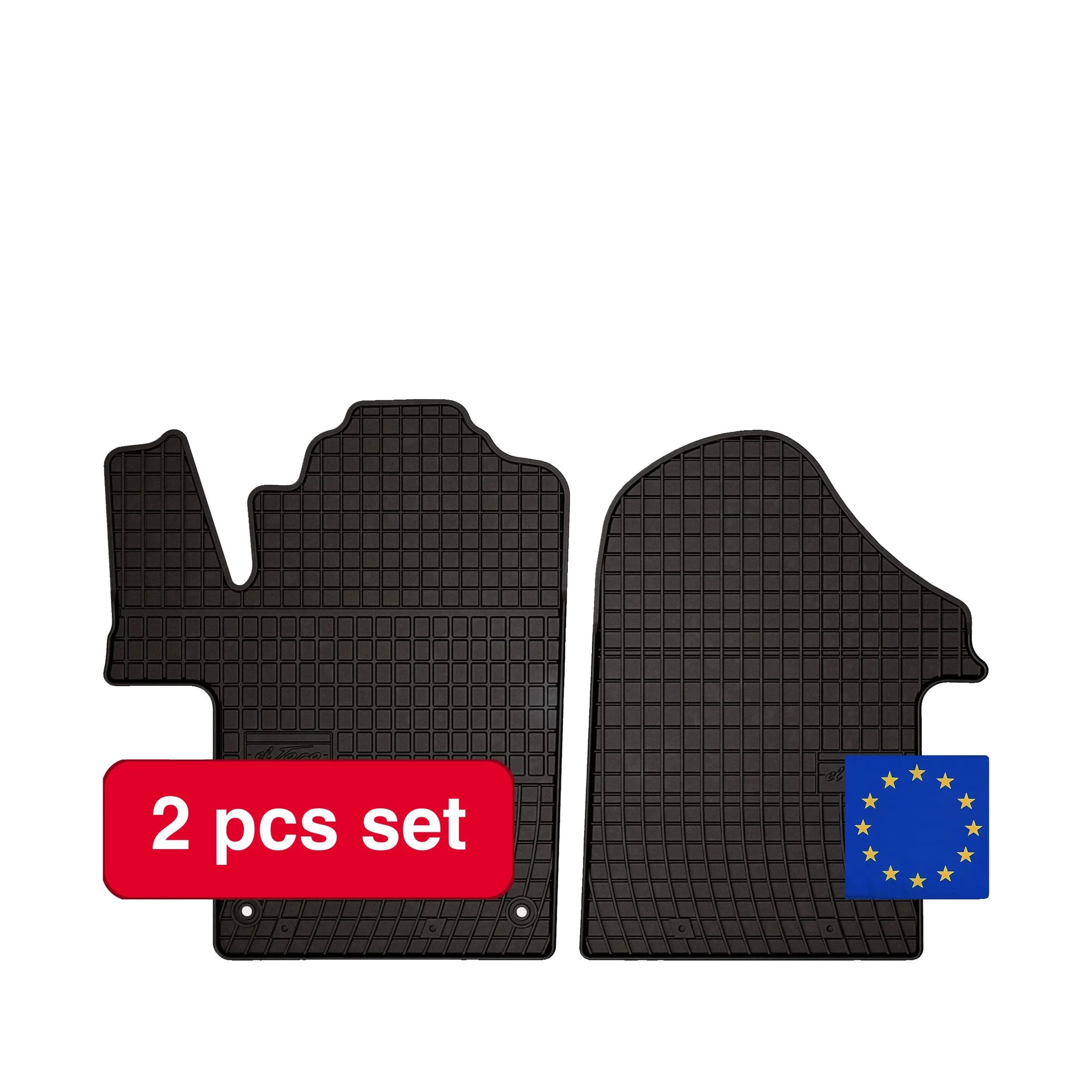Gummiautoteppiche, Langlebiges Design, Maßgeschneiderte Passform Für Mercedes Vito W447, Schwarz