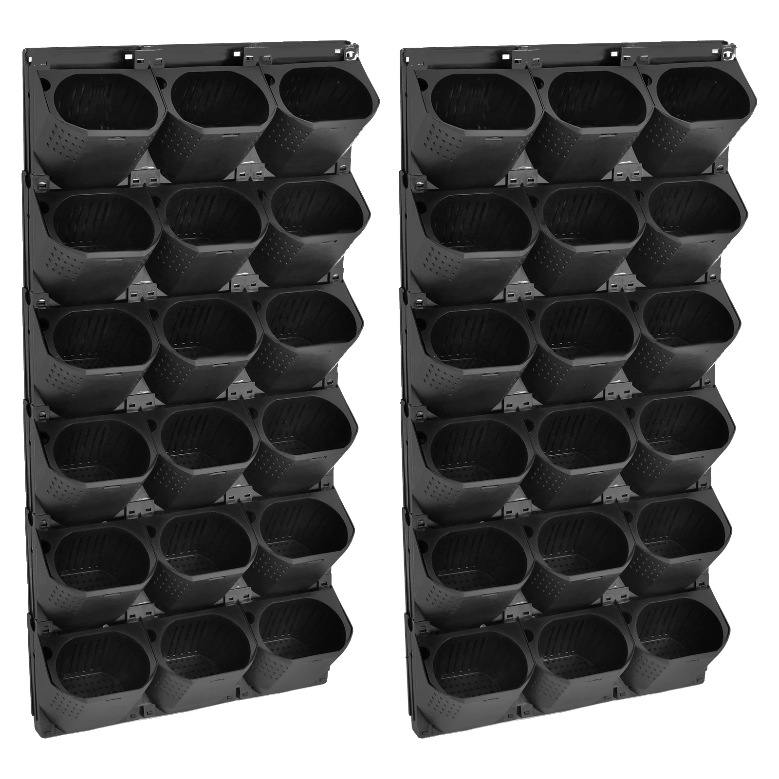 Wandpflanzer, 36 Töpfe, Tragfähigkeit 82 Kg, Wandmontage, Langlebige Pp-konstruktion, Vertikales Garten-system