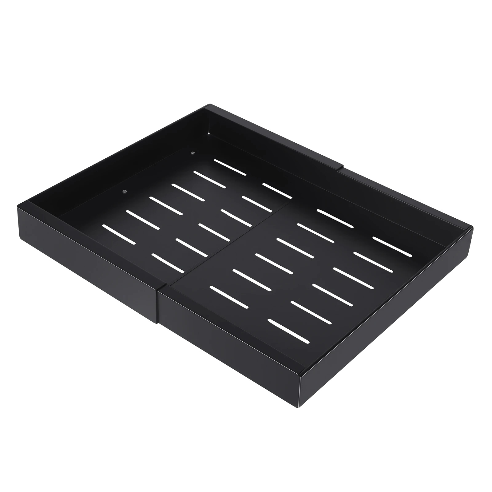 Schrankorganizer, Verstellbare Größe, Ausziehbares Design, Schwarz