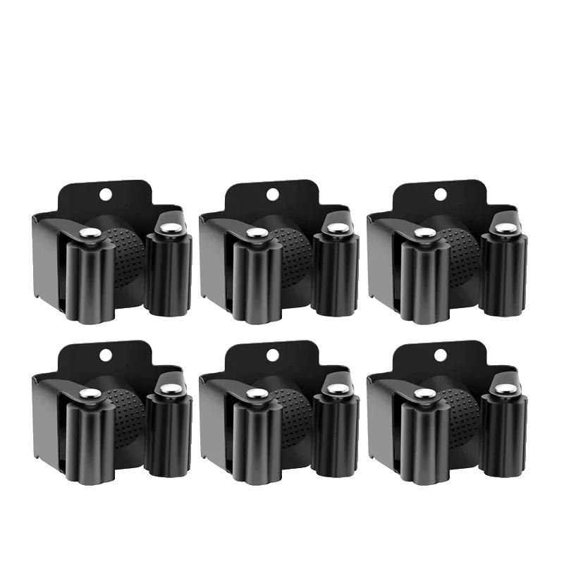Werkzeuglagerregal, Wandmontage, Rostbeständig, Schwarz B, 4pcs