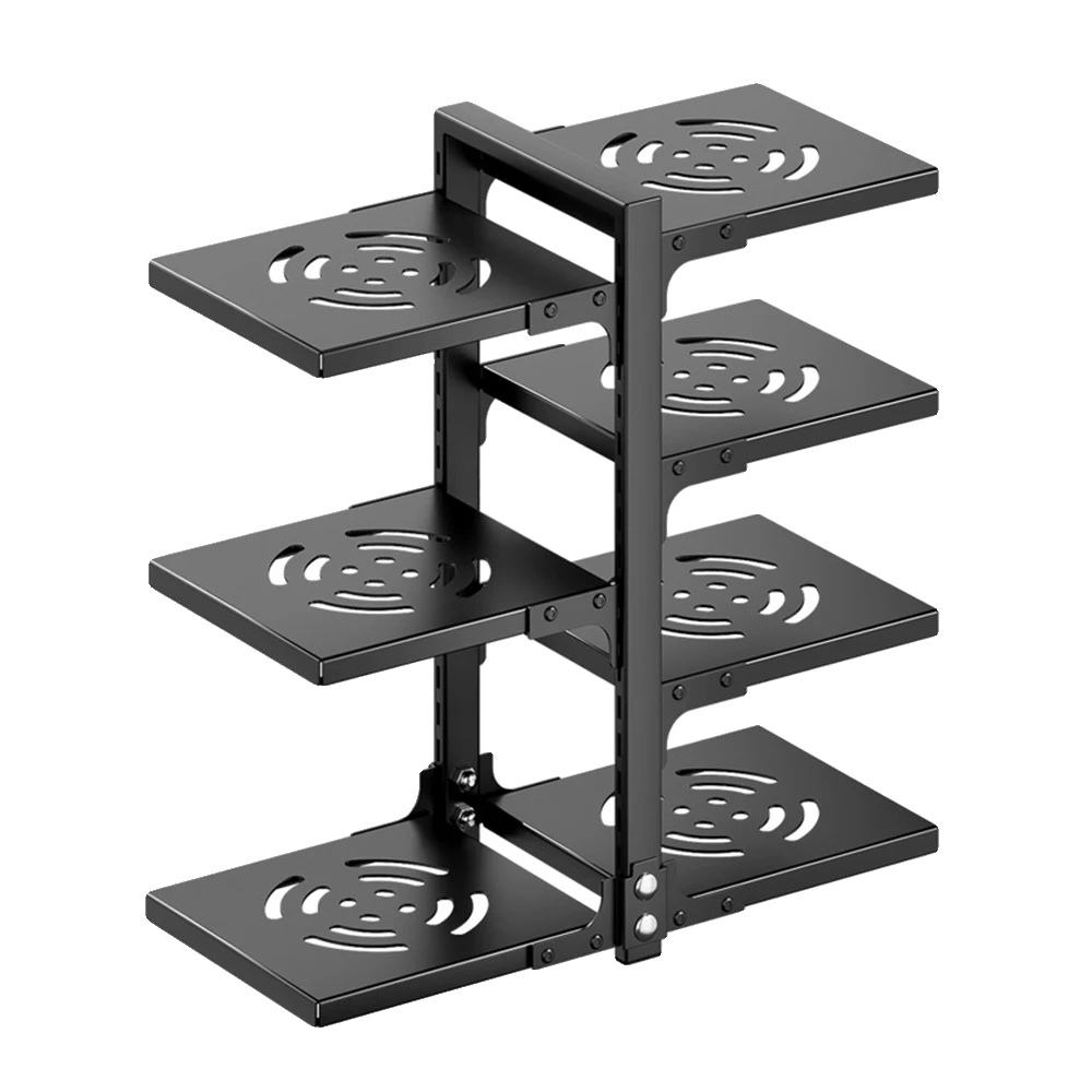 Topf-organizer, Wasserdichtes Design, Mehrstufige Aufbewahrungslösung, Schwarz