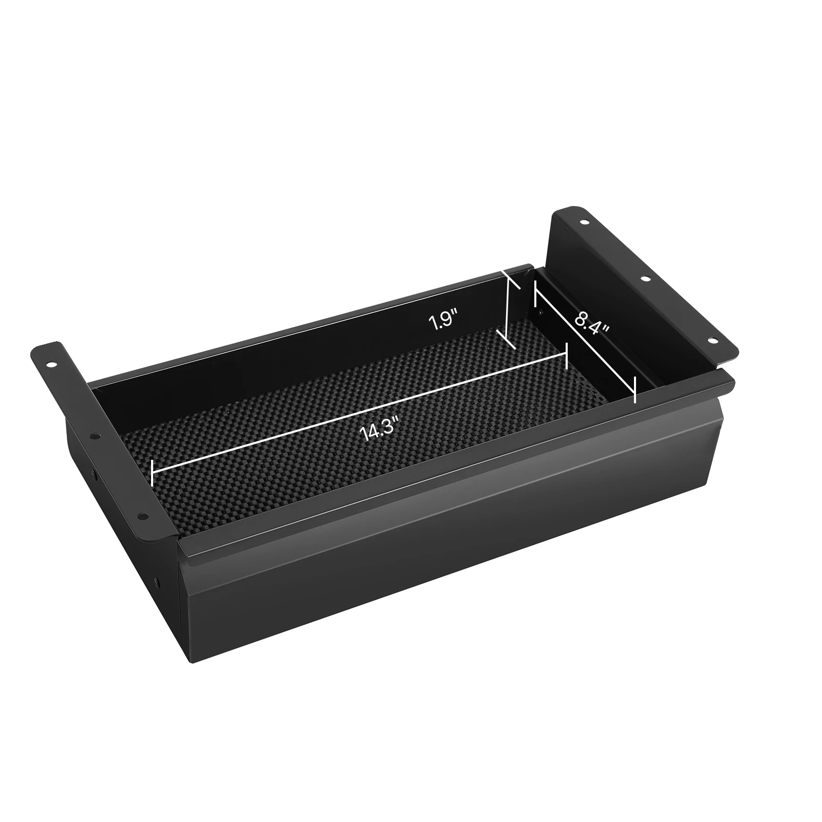 Aufbewahrungs-schubladenorganizer, Untertisch-design, Sanfter Gle Mechanismus, 16in
