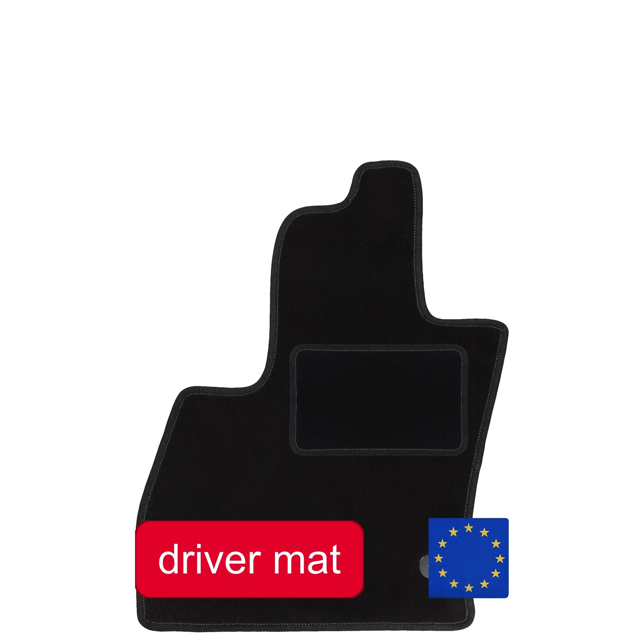 Fahrer-teppich, Maßgeschneidert Für Fiat 500l, Langlebiger Schutz, Schwarz