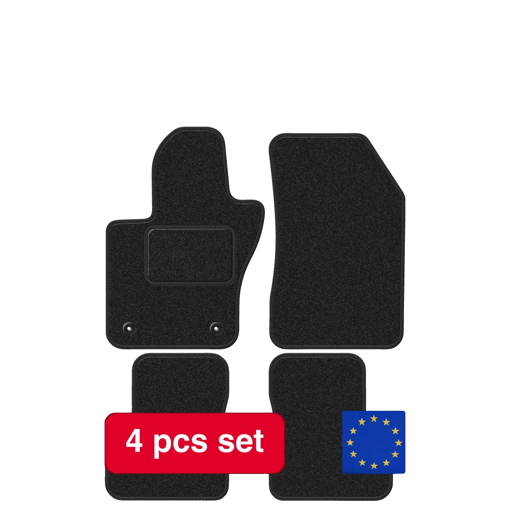 Autoteppiche, Maßgeschneidert Für Jeep Renegade Ii, Langlebige Synthetische Faser, Schwarz