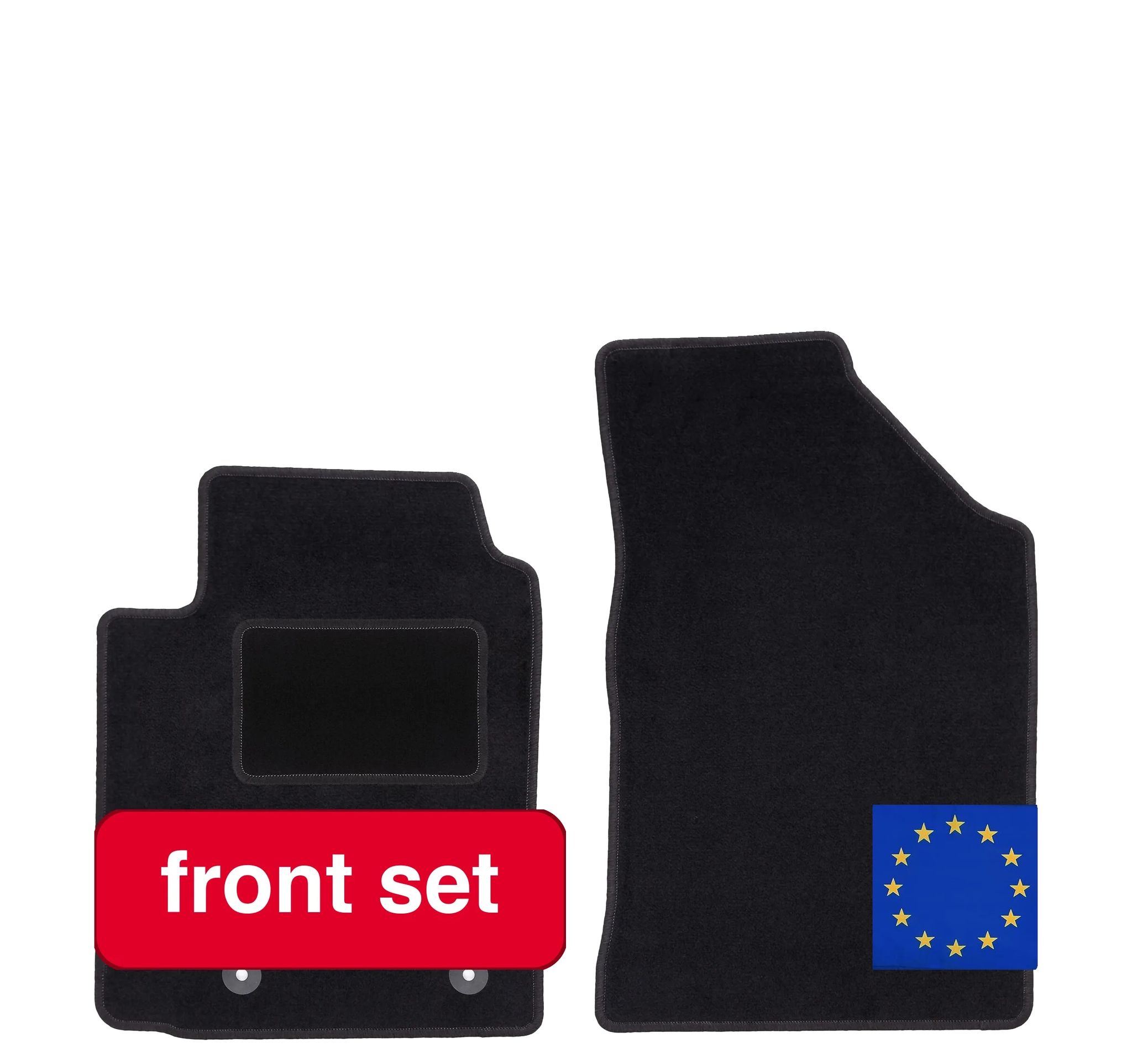Auto-veloursmatten, Synthetische Faser, Rutschfestes Design, Abdeckung Für Den Vorderboden, Kompatibel Mit Kompaktwagen (1999-2005), Leicht Zu