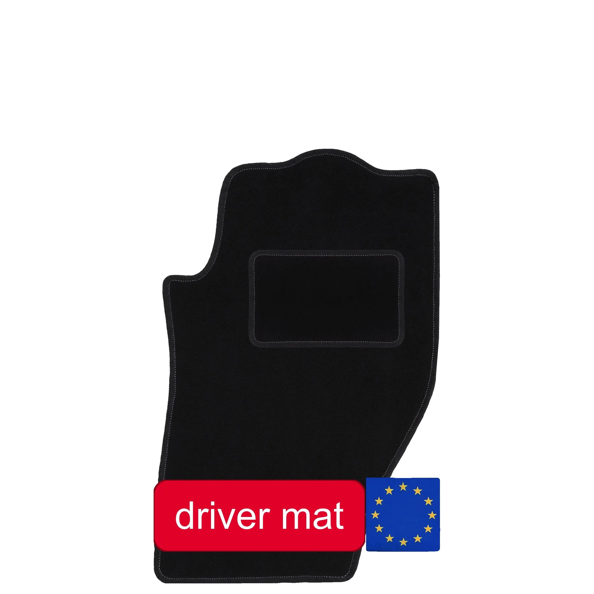 Fahrer-teppich, Maßgeschneiderte Passform, Langlebiges Material, Schwarz